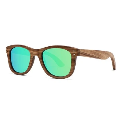 Monaróir agus Mórdhíoltóir Sunglasses Adhmaid Polaraithe Saincheaptha